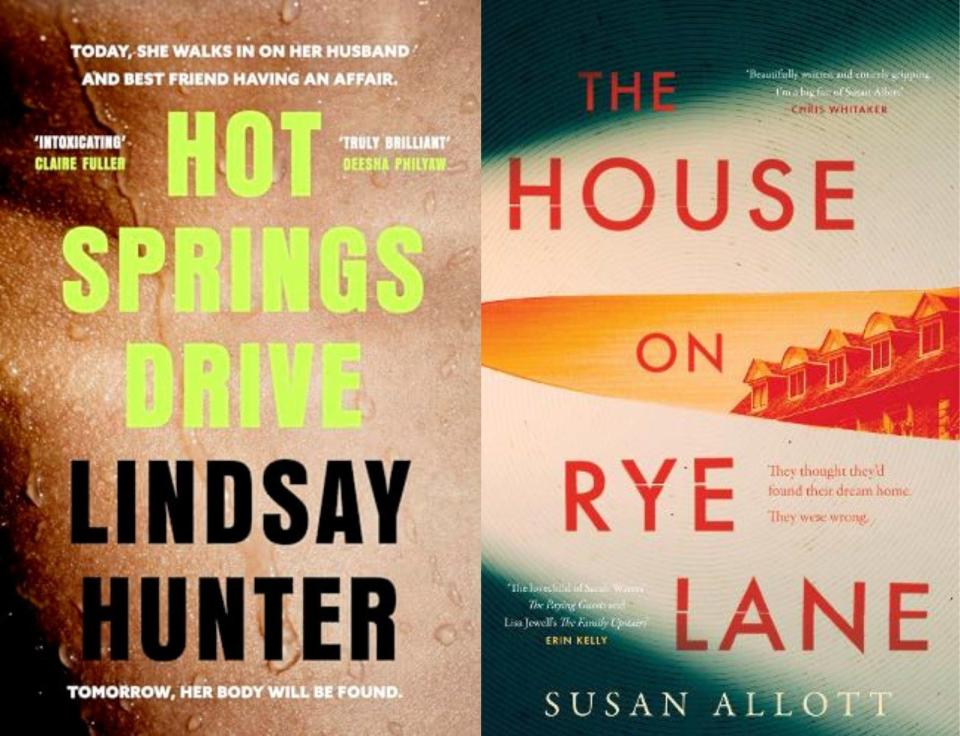 Hot Springs Drive, by acclaimed American author Lindsay Hunter; The House on Rye Lane by Susan Allott, a terrific spine-chiller