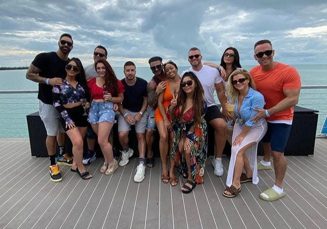 The cast of MTV's "Jersey Shore Family Vacation."
