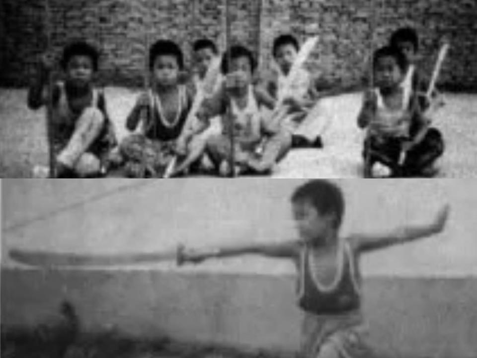 Shi Yan Ming childhood pictures