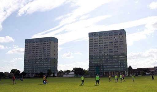 The Fred Wigg Tower, (R) a proposed site for the stationing of surface-to-air missiles during the London 2012 Olympic Games, is pictured in east London, in June 2012. London residents on Tuesday lost their court battle to prevent the government placing surface-to-air missiles on the roof of their apartment block during the Olympics