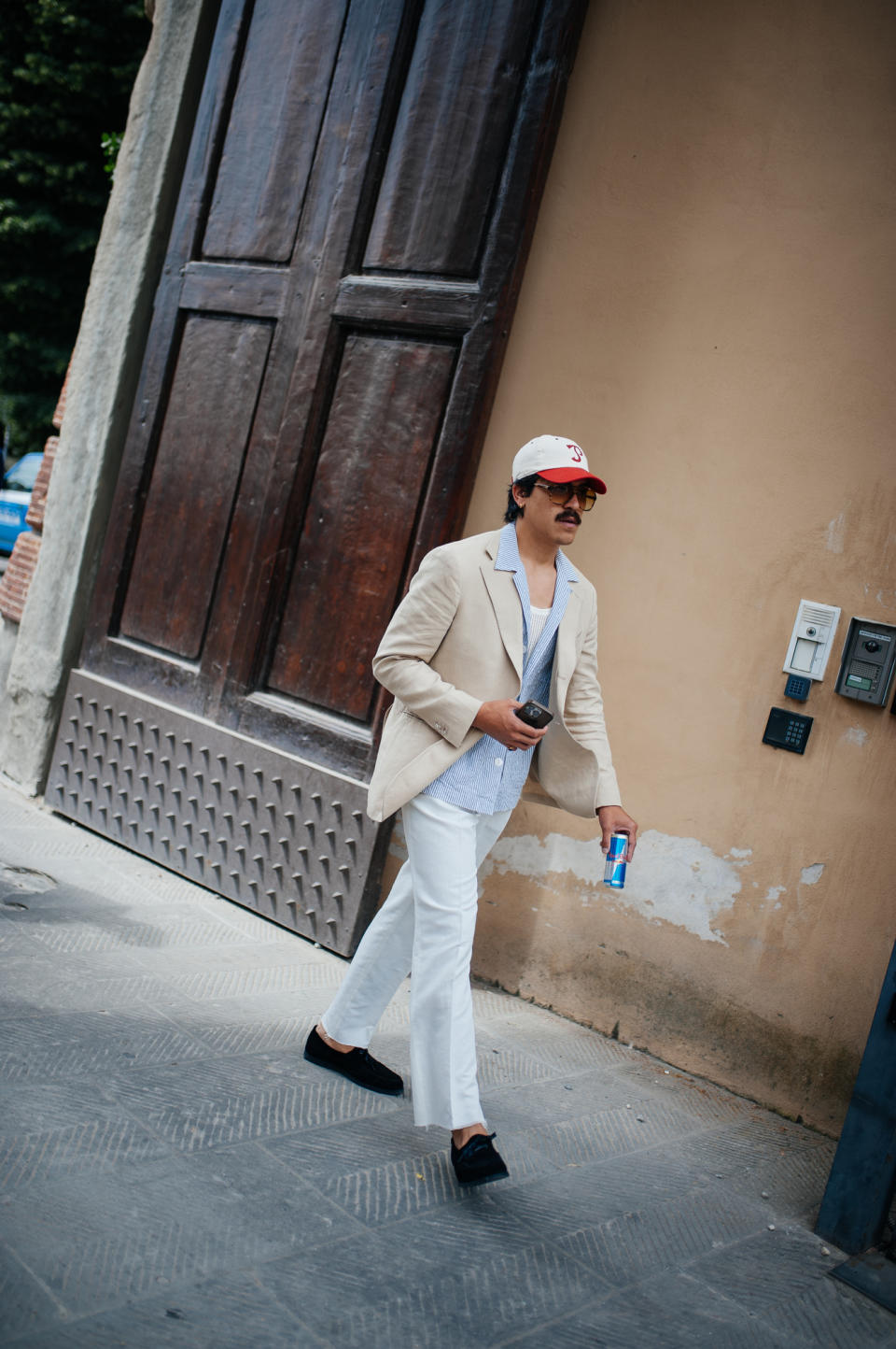 Street style at Pitti Uomo 106 in Milan