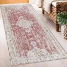 <p><strong>ReaLife Rugs</strong></p><p>amazon.com</p><p><strong>$62.99</strong></p><p>Not only does this one come in different shapes — from a 2'6" x 6' runner to a 7'6" x 9'6" rug — to help fit into kitchens of all layouts and sizes, but it also <strong>uses a synthetic fiber so it won't stain as easily. </strong>And as a bonus, the brand claims the fiber is made of recycled materials, so it's a more sustainable pick.</p><p>It's affordable and comes in plenty of size and color options so you can find something to match any room in your home. Despite the lower cost, it comes with built-in grips to help keep it in place which saves you from having to buy a rug pad. </p>