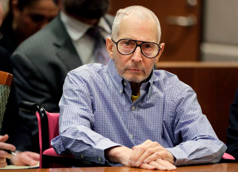 In this Dec. 21, 2016 file photo, Robert Durst sits in a courtroom in Los Angeles.