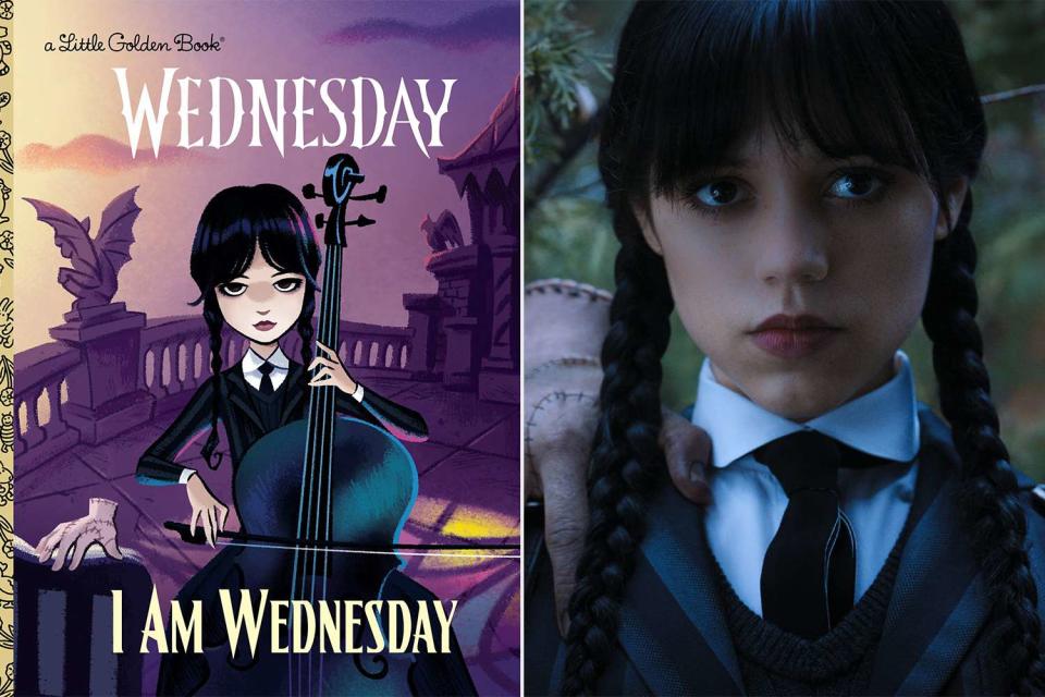 <p>Golden Books;Courtesy of Netflix</p> Penguin Random House is releasing multiple books based on the "Wednesday" TV series.