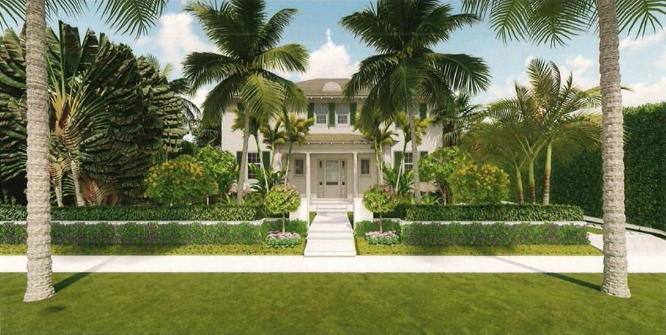The Palm Beach Architectural Commission on Wednesday approved the design of this house for 302 Seabreeze Ave. The house was commissioned by Sean Rooney, whose extended family owns the Pittsburgh Steelers.