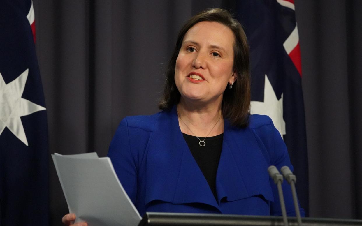 Kelly O'Dwyer speaks to parliament in September last year - Getty Images AsiaPac