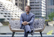 Rian Johnson, writer/director of "Glass Onion: A Knives Out Mystery," poses for a portrait during the 2022 Toronto International Film Festival, Saturday, Sept. 10 2022, at the Shangri-La Hotel in Toronto. (AP Photo/Chris Pizzello)