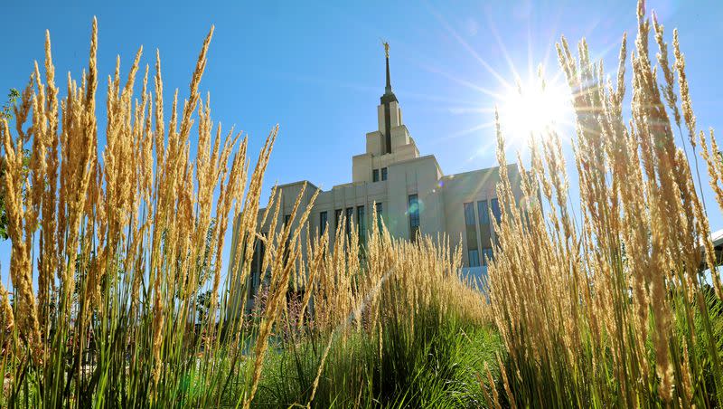 The Saratoga Springs Utah Temple on the day of its dedication in Saratoga Springs, Utah, on Sunday, Aug. 13, 2023.