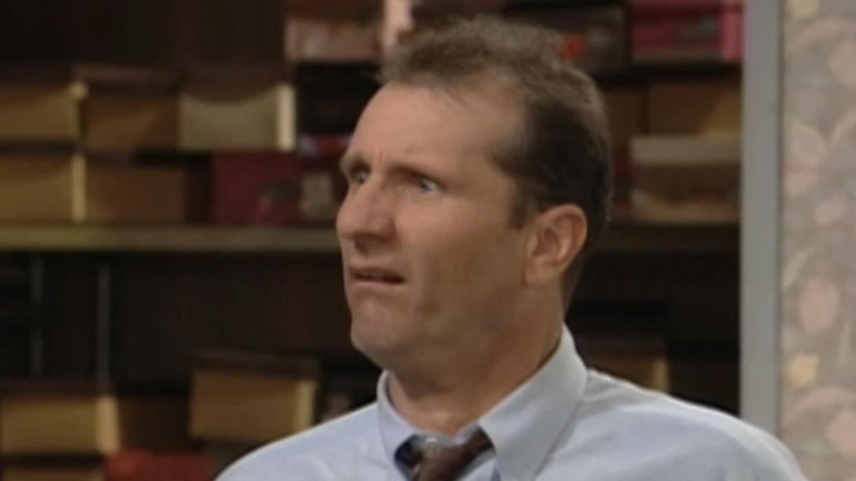  Al Bundy grimace face in Married with Children. 