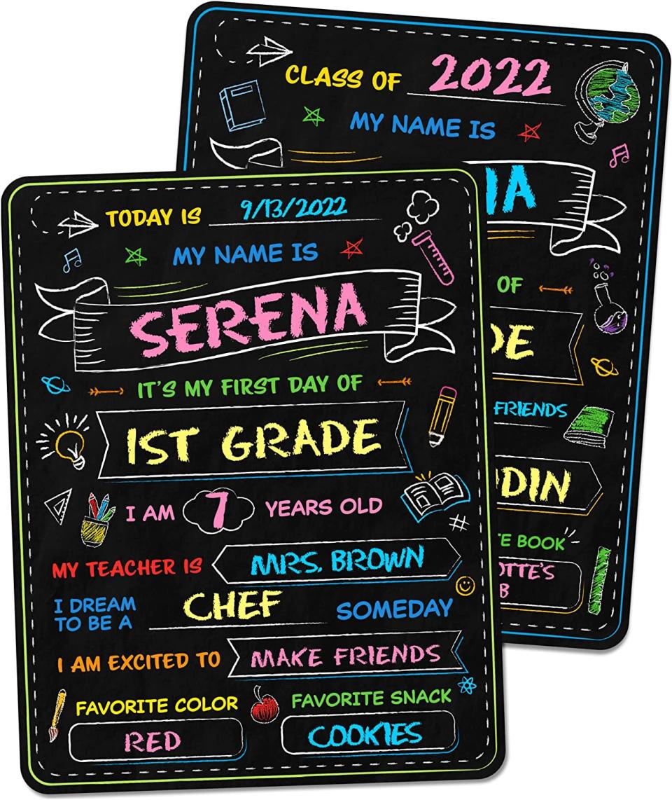 My First and Last Day of School Sign Chalkboard