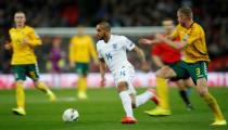 Football - England v Lithuania - UEFA Euro 2016 Qualifying Group E - Wembley Stadium, London, England - 27/3/15 England's Theo Walcott in action Action Images via Reuters / John Sibley Livepic