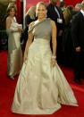 <p>A Chanel-clad J.Lo fit right in with the rest of the glamorous stars at the 2001 Oscars. </p>