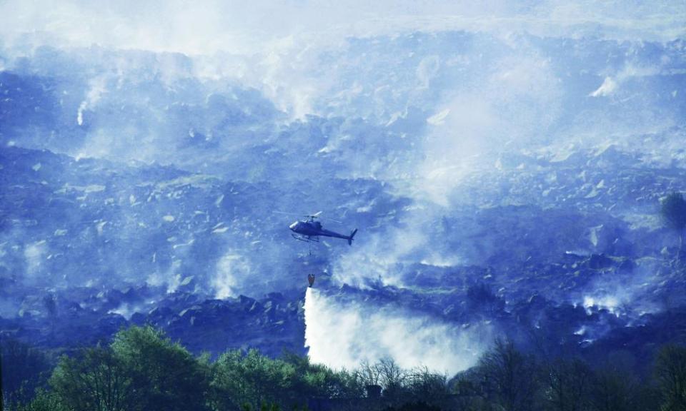 Last month’s fire on Ilkley Moor.