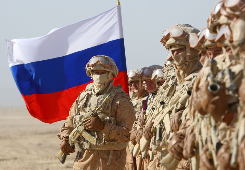 FILE PHOTO: Russia, Uzbekistan and Tajikistan hold military drills near Afghan border in Khatlon Region