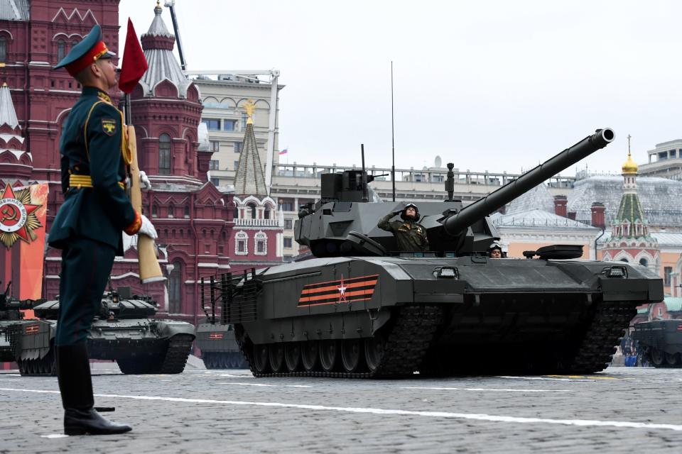 Der T-14 Armata auf einer Militärparade 2018.  - Copyright: KIRILL KUDRYAVTSEV/AFP via Getty Images