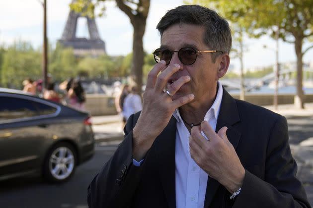 French emergency doctor Frederic Maillez, who was first to arrive at the scene of the crash that killed Princess Diana, speaks to The Associated Press, next to the Pont de l'Alma tunnel, in Paris on Aug. 24. (Photo: AP)