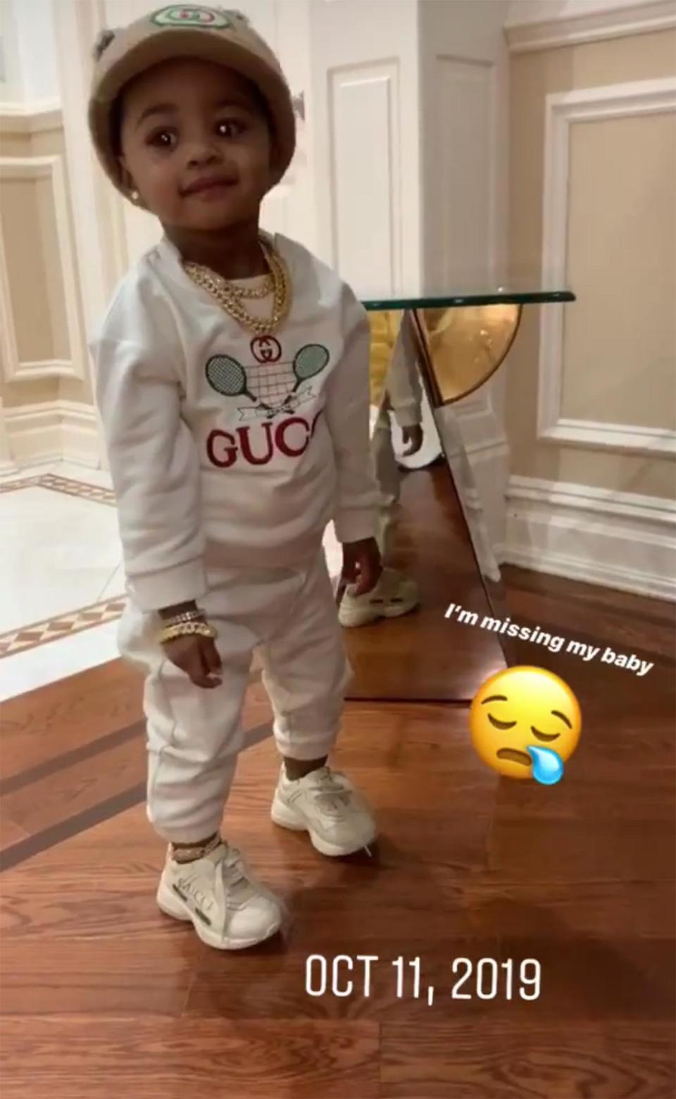 All Gucci everything! Cardi B <a href="https://people.com/parents/cardi-b-daughter-kulture-dancing-video/" rel="nofollow noopener" target="_blank" data-ylk="slk:shared an adorable video;elm:context_link;itc:0;sec:content-canvas" class="link ">shared an adorable video</a> of 15-month-old Kulture showing off her dance moves and looking super cute while doing it. 