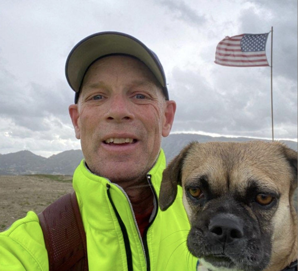 Bob Gregory, 62, went missing in the San Gabriel Mountains on 13 January, the same day that British actor Julian Sands also disappeared in the area (Facebook/Gail Hermann)