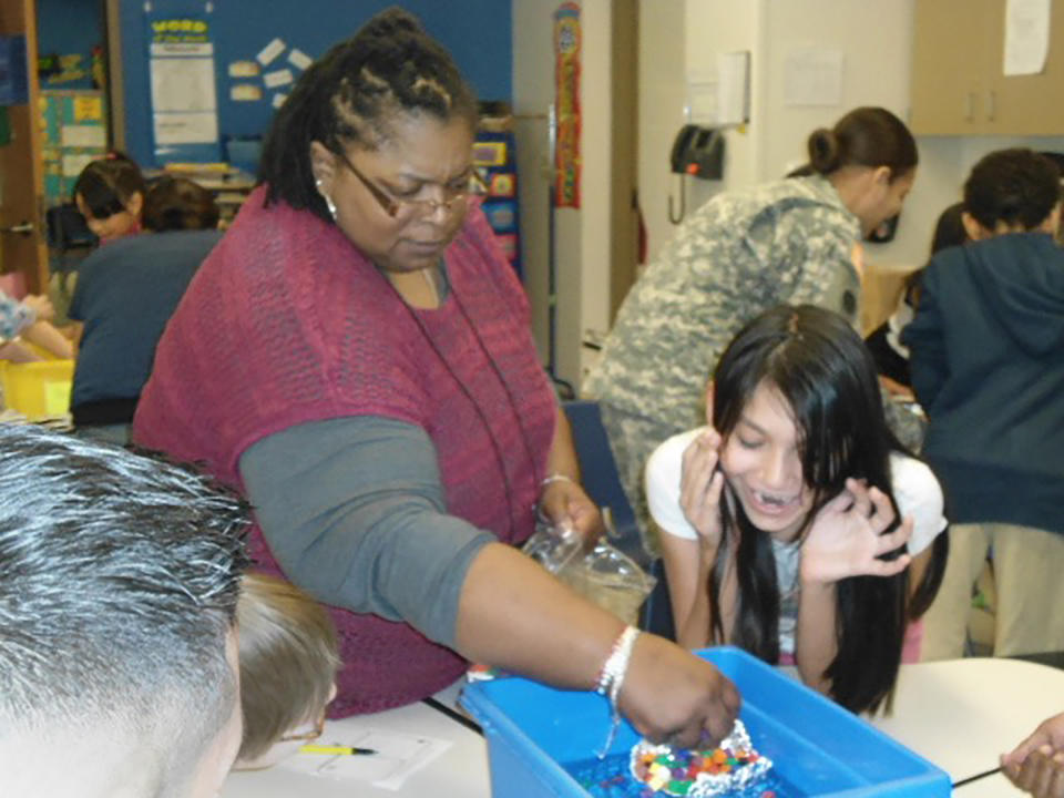 Erica's mother Mary Thompson teaching in 2010 | Courtesy Erica Hines