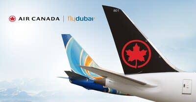 Air Canada and flydubai today announced a new partnership to give customers flying between Canada, the Middle East, East Africa, Indian Subcontinent and Southern Asia more convenient travel options. (CNW Group/Air Canada)