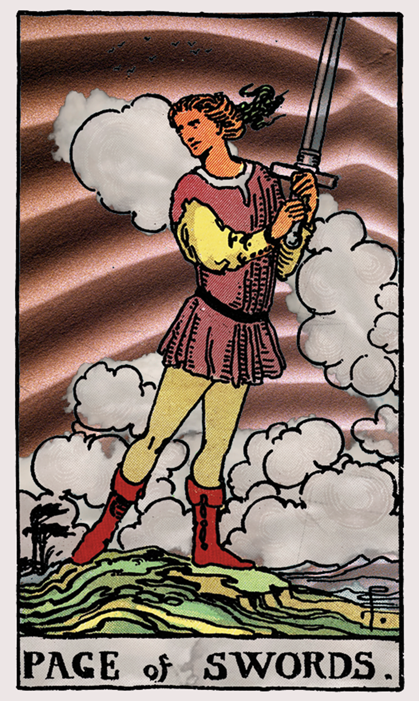 page of swords tarot card