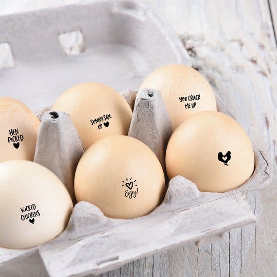 6 Mini Egg Stamps