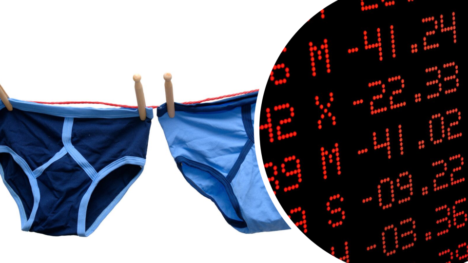 Can men's underwear sales predict a recession? Apparently so. Source: Getty
