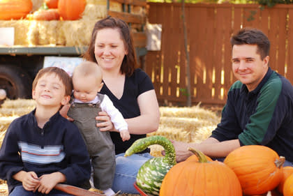 <div class="caption-credit"> Photo by: Shutterstock</div><div class="caption-title">Visit a pumpkin patch!</div>Aside from being the perfect backdrop for fall family photos, pumpkin patches are a great way to get everyone excited about fall fun!