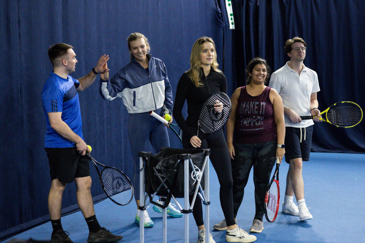 Katie Boulter at a Lexus masterclass