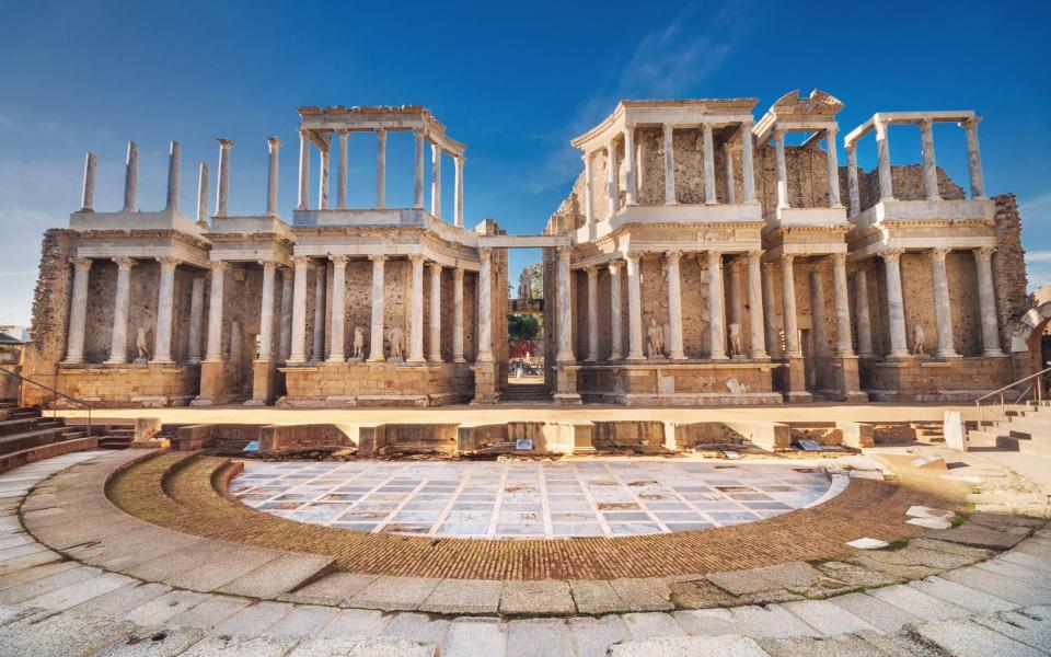 Mérida Roman theatre palaces convents towers cathedrals world heritage sites tourist free summer travel 2022 spain europe - Getty