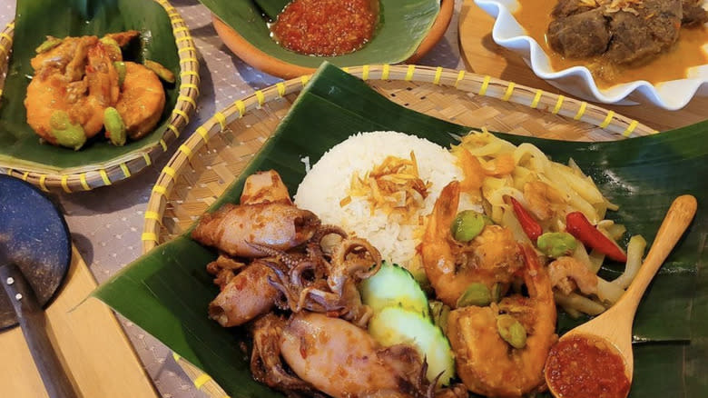 Indonesian food platter Indo Java