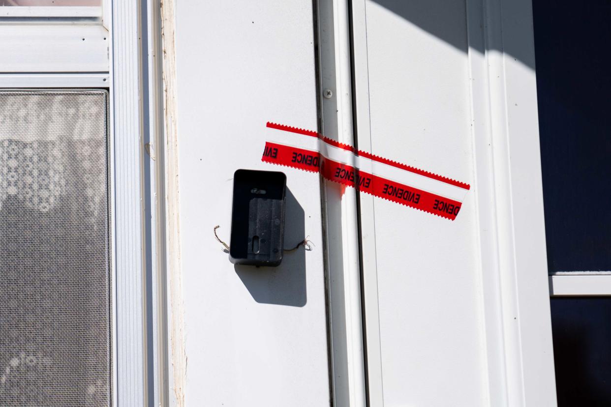 The house where police responded to the shooting death of a 13-year-old female on Sunday, April 14, 2024, in Eldora, IA. Police placed a 12-year-old male into custody.