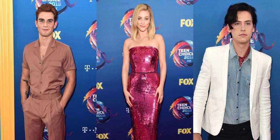 <p>The <em>Riverdale </em>cast looks amazing on every red carpet, and the Teen Choice Awards' is no exception. Check out what your favorite stars are wearing.</p>