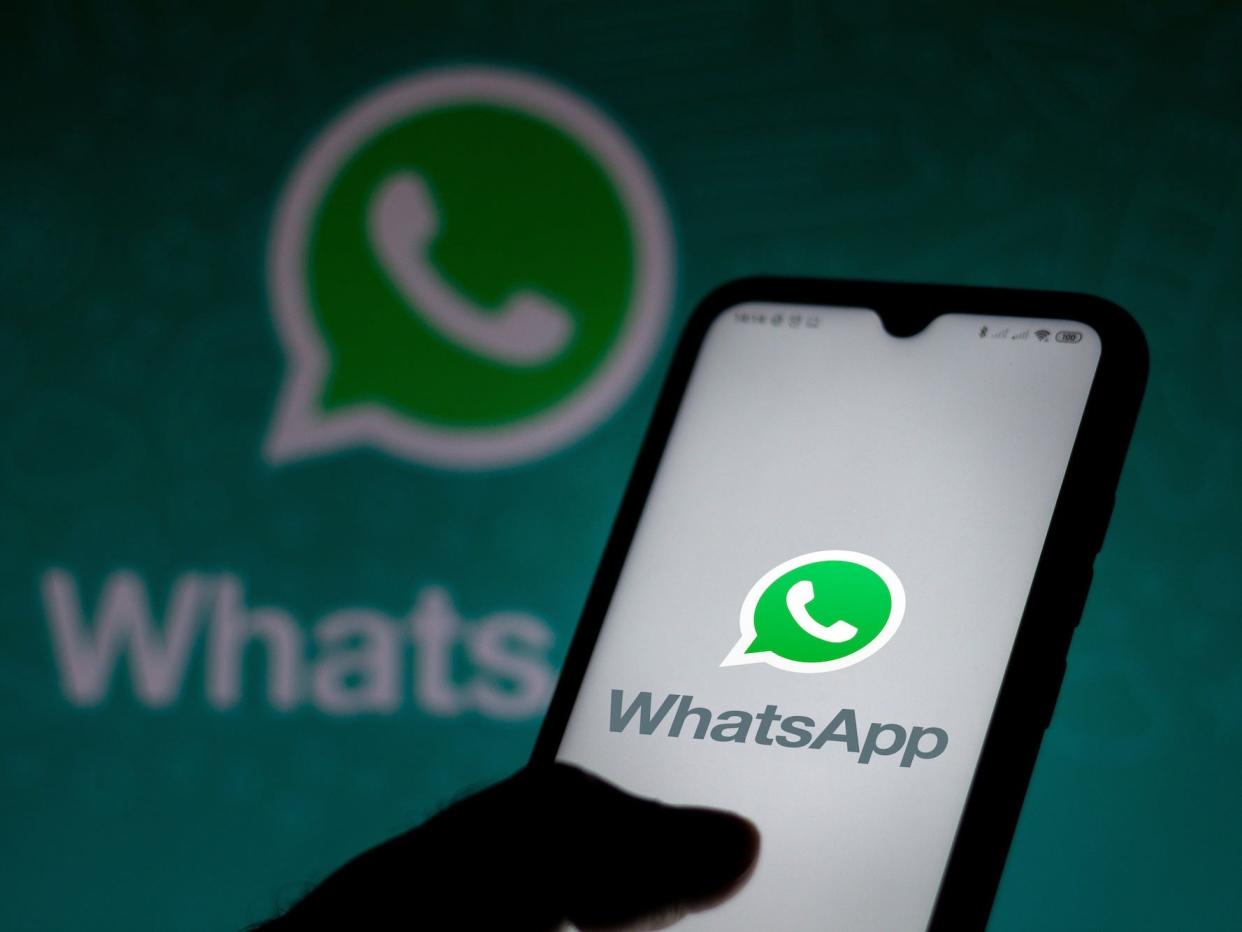 whatsapp logo phone