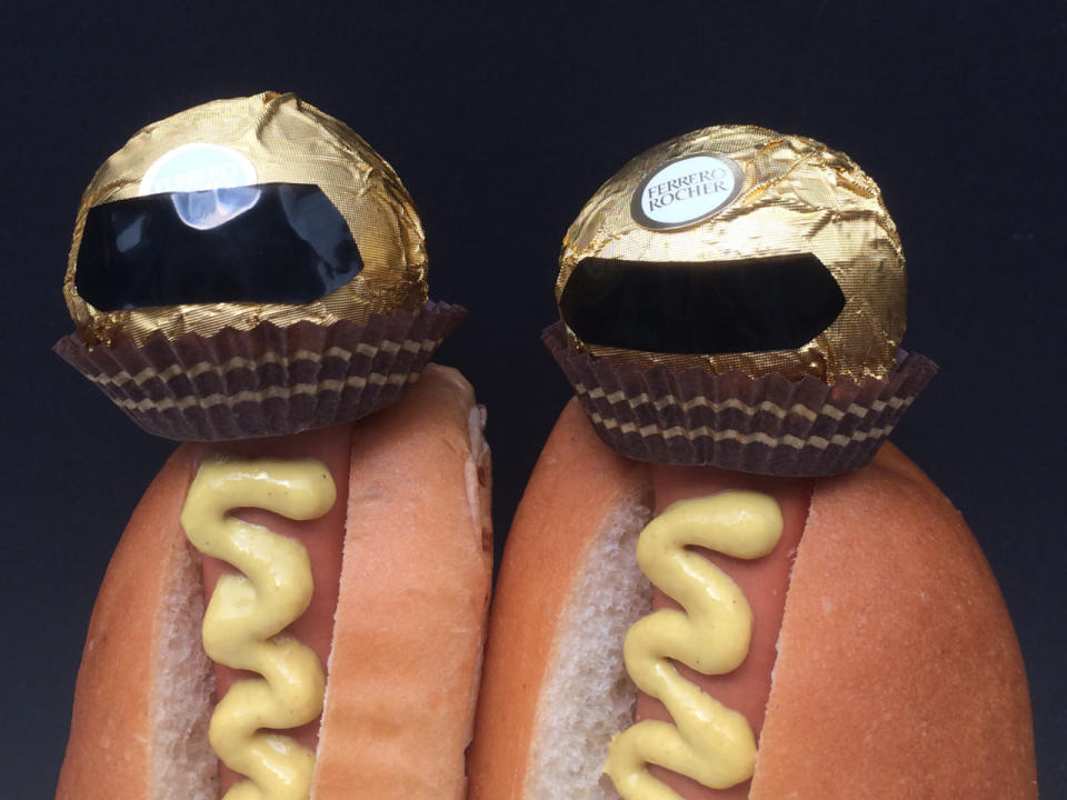 Geniale Kunstwerke: Hot Dogs stellen berühmte Szenen aus Kunst, Film und Musik nach
