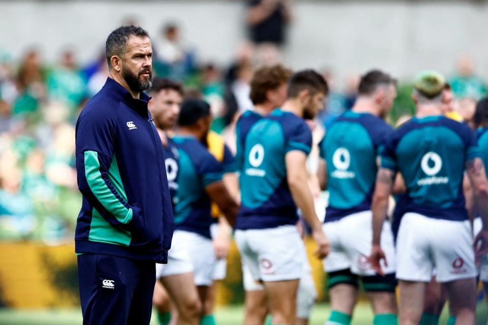 Andy Farrell has led Ireland to Six Nations Grand Slam glory and the top of the world rankings (REUTERS)