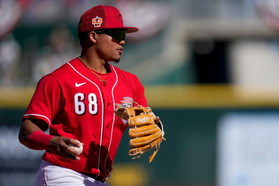 “The way (Marte’s) developed in a short period of time led us to believe he can handle it. Or he wouldn’t be here,” Reds manager David  Bell said, adding he himself was impressed how so many rookies made the major leagues this season.