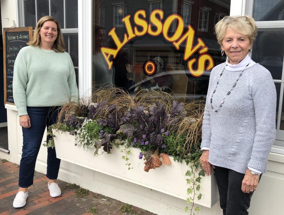 Pam Padget, right, and her daughter, Ashley, are celebrating the 50th anniversary of their family business, Alisson's Restaurant. They are seen here in front of the dining destination on Wednesday, Oct. 18, 2023.