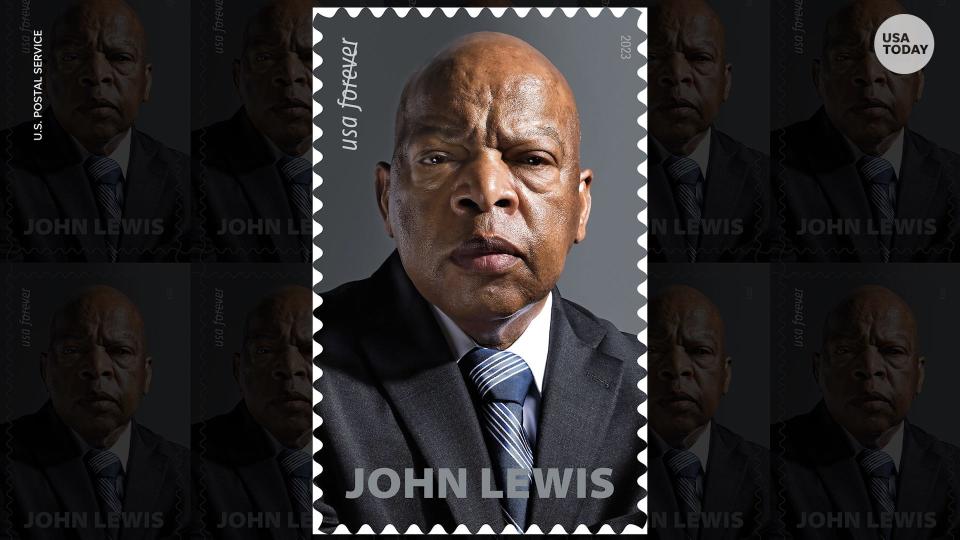 Congress unveils new stamp commemorating former Rep. John Lewis who died in 2020
