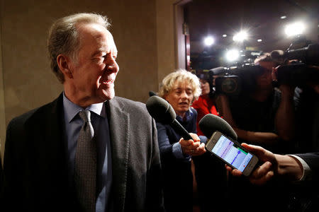 Canada's chief NAFTA negotiator Steve Verheul arrives for a roundtable meeting with labour leaders in Ottawa, Ontario, Canada, March 28, 2018. REUTERS/Chris Wattie