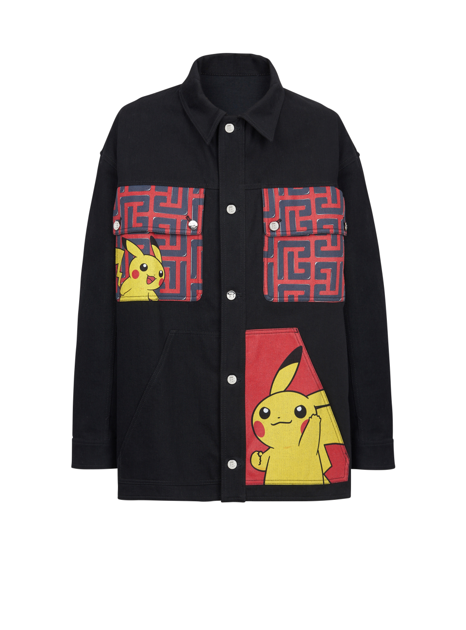 A jacket from the Balmain X Pokémon limited-edition collection.