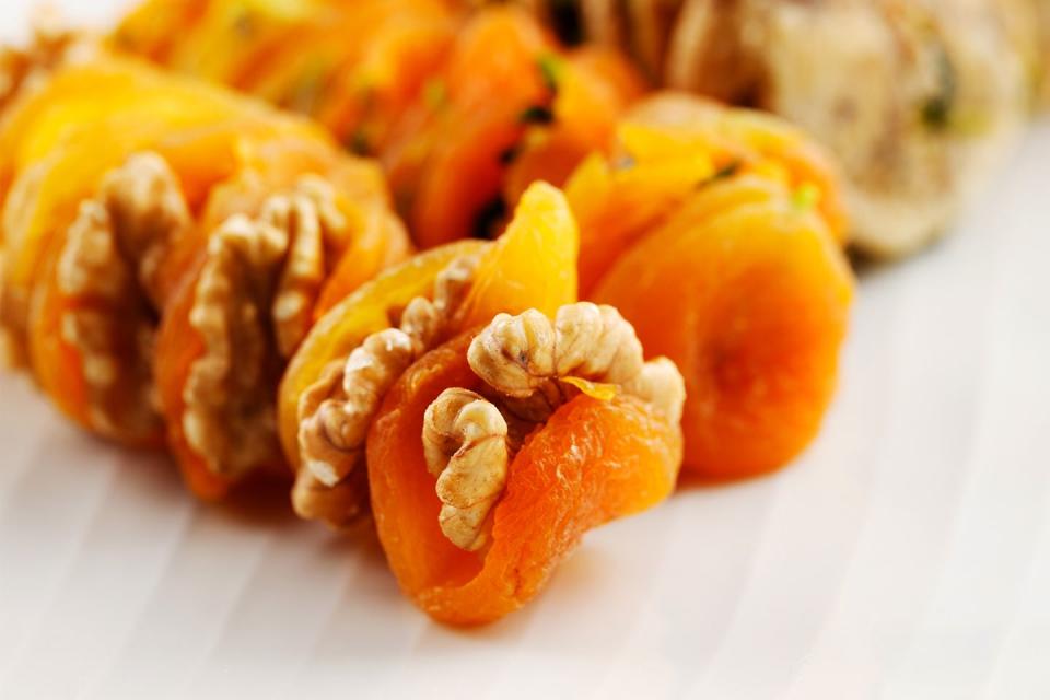 Walnuts and apricots