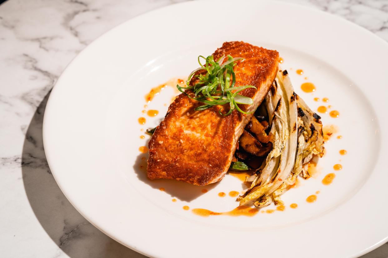 The honey sriracha glazed salmon is a menu item at The Finch, a new Nashville restaurant owned by Dallas-based hospitality group Milkshake Concepts.