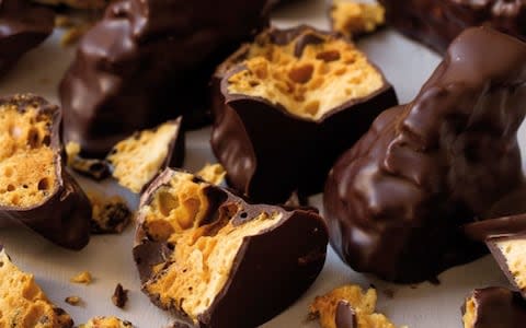 Chocolate covered honeycomb 