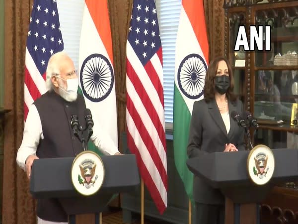 Prime Minister Narendra Modi met US Vice President Kamala Harris in Washington on Thursday.