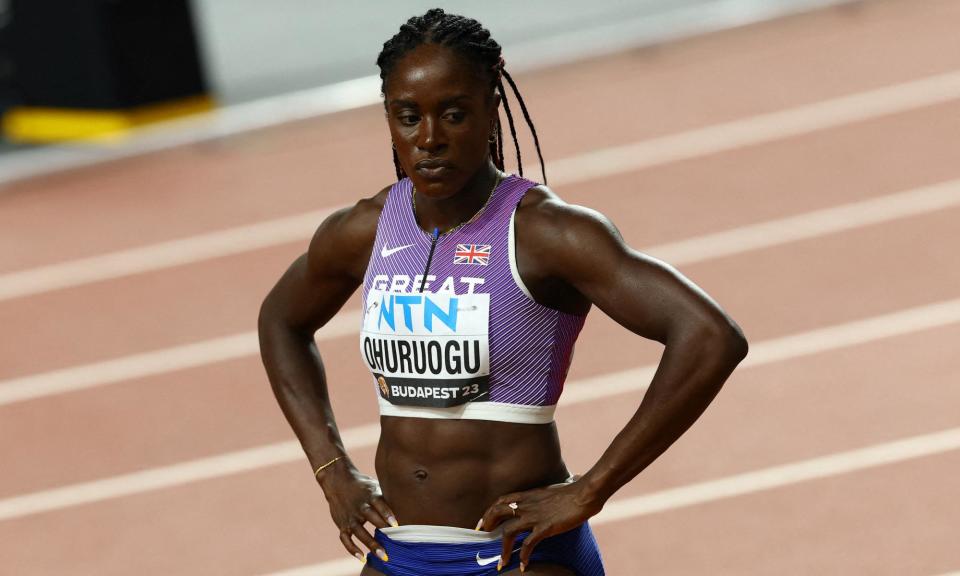 <span>Victoria Ohuruogu ran in the individual 400m at the Budapest worlds last year, going out in the semi-finals, but was pulled from the relay.</span><span>Photograph: Bernadett Szabó/Reuters</span>