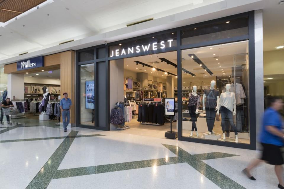 Jeanswest at a Westfield in Tuggerah. (Source: Westfield)