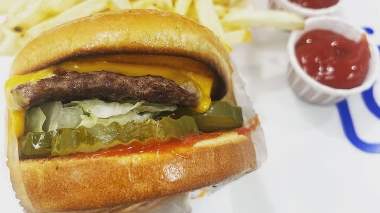 In-N-Out Burger with pickles