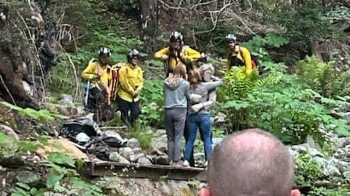 Lukas McClish was rescued on Friday after ten days (San Mateo County Fire Department)
