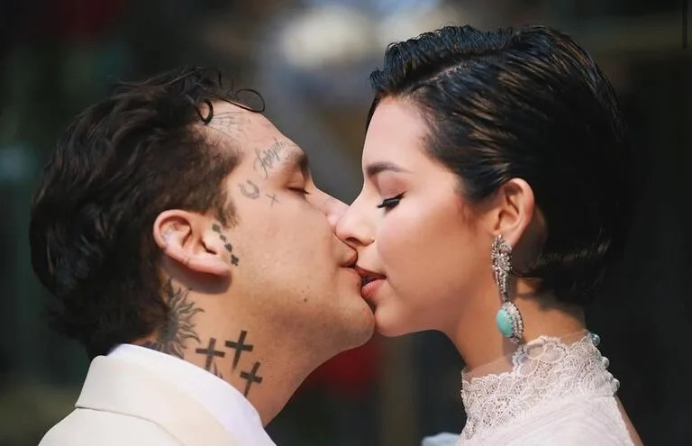 Christian Nodal fue quien confirmó su boda con Ángela Aguilar con las primeras fotos del evento en Instagram (Foto: Instagram/@nodal)